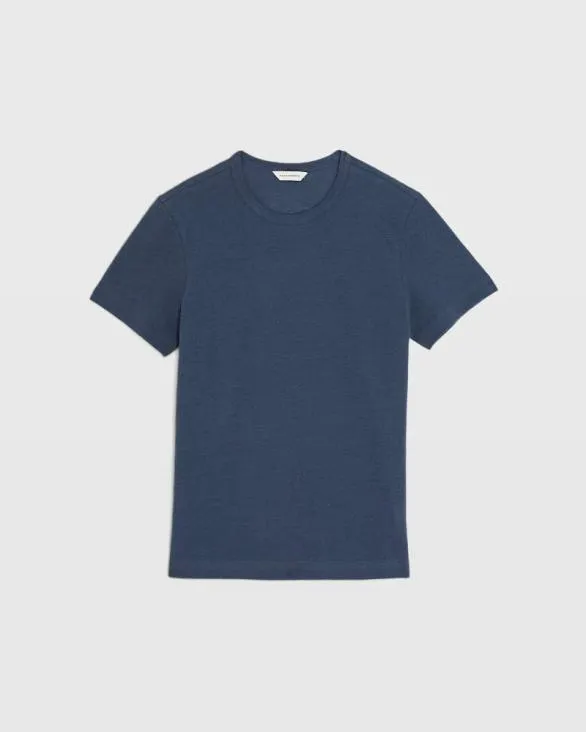 Club Monaco Tees Short Sleeve LinenCotton Piqu Tee Navy 8211 Men