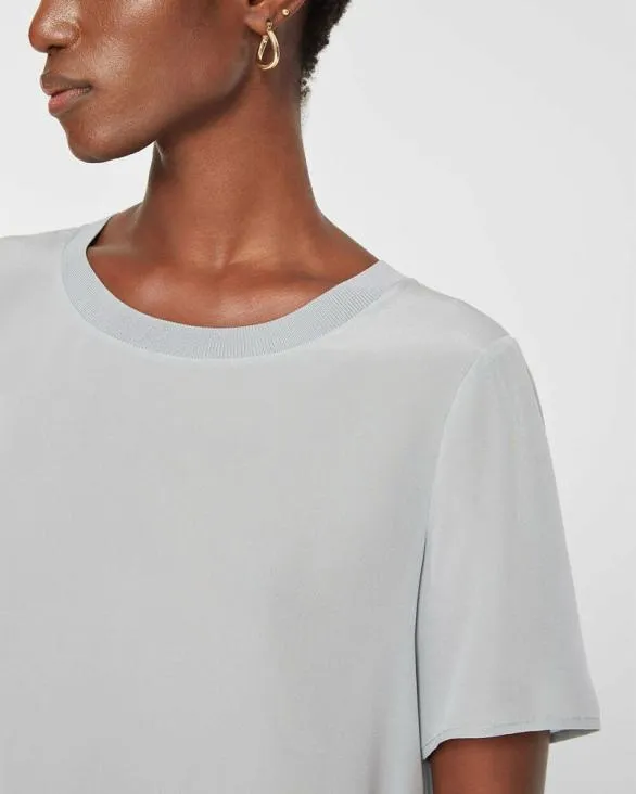Club Monaco Tees Silk Tee Green 8211 Women