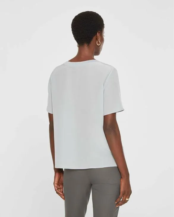 Club Monaco Tees Silk Tee Green 8211 Women