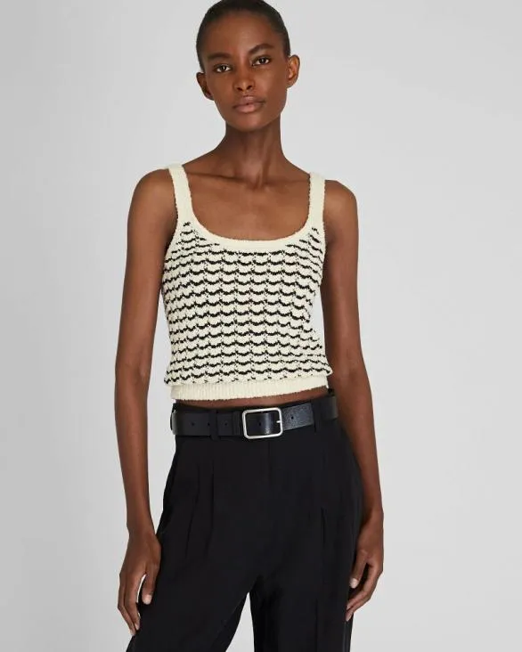 Club Monaco Tops Boucl Stitch Tank Black Mix 8211 Women