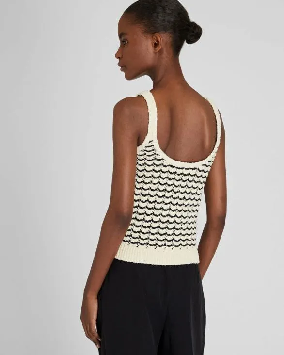 Club Monaco Tops Boucl Stitch Tank Black Mix 8211 Women