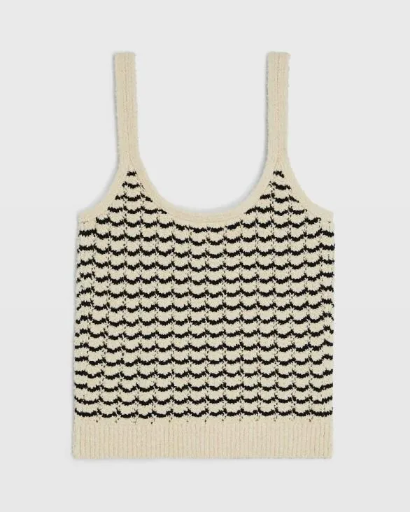 Club Monaco Tops Boucl Stitch Tank Black Mix 8211 Women