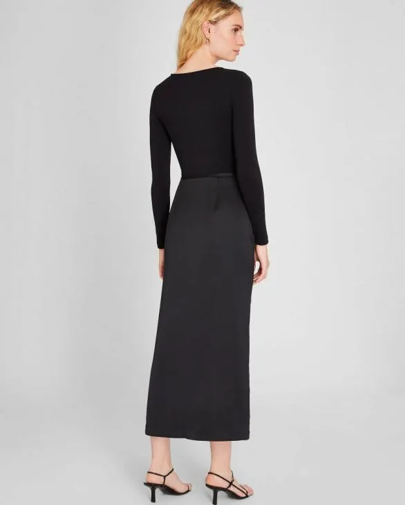 Club Monaco Tops Long Sleeve VNeck Bodysuit Black 8211 Women