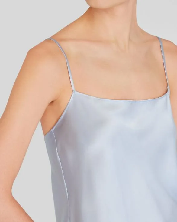 Club Monaco Tops Silk Charmeuse Cami Port Blue 8211 Women