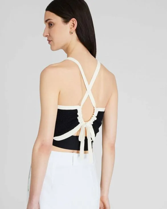 Club Monaco Tops Tie Back Tank Black 8211 Women