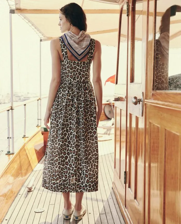 Collection The Great The Sunbird Dress Heritage Leopard