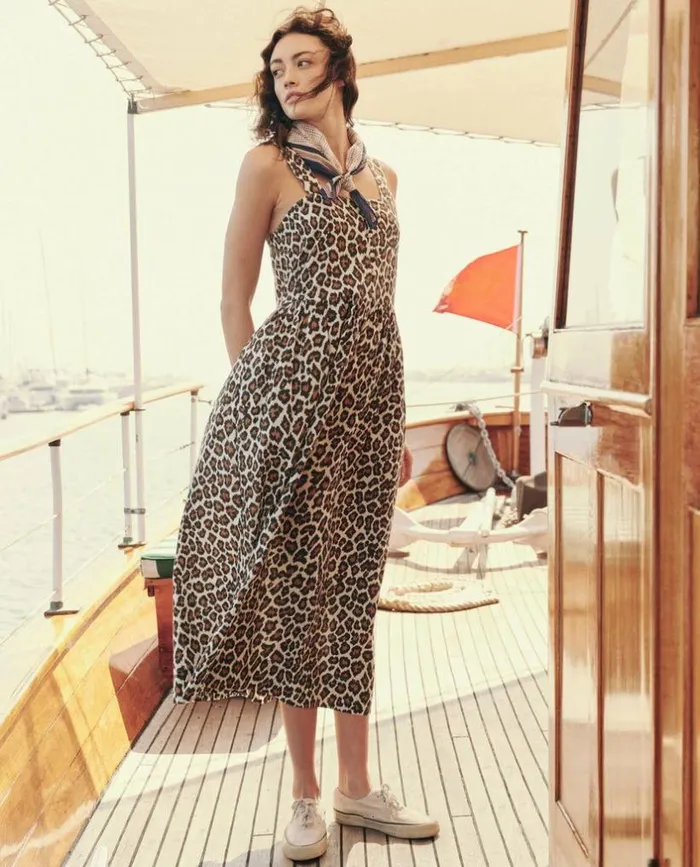 Collection The Great The Sunbird Dress Heritage Leopard