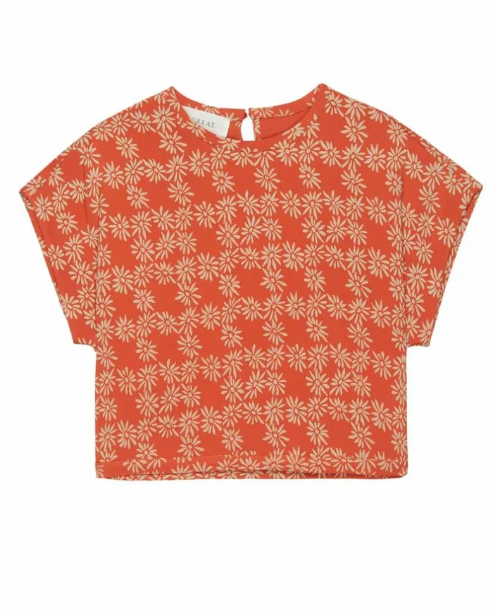 Collection The Great The Wander Top Desert Red Scattered Daisy