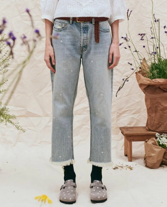 Collection The Great The Wayne Jean Kentucky Wash With Embroidered Daisies