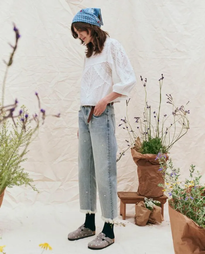 Collection The Great The Wayne Jean Kentucky Wash With Embroidered Daisies