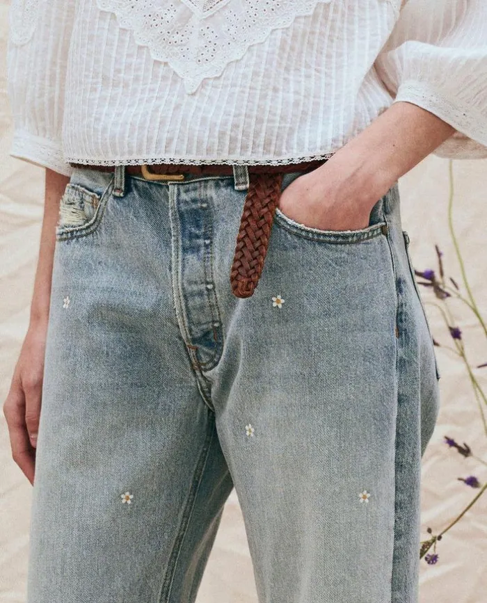 Collection The Great The Wayne Jean Kentucky Wash With Embroidered Daisies