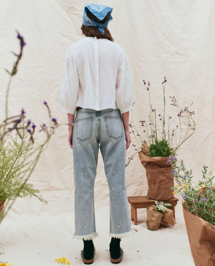 Collection The Great The Wayne Jean Kentucky Wash With Embroidered Daisies