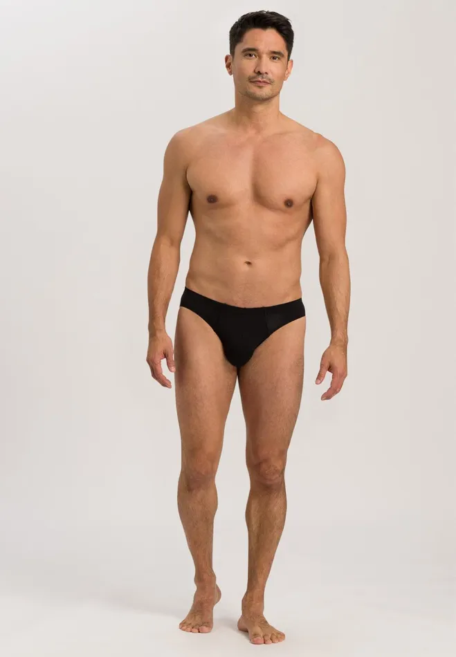 Cotton Brief Black Men HANRO Briefs