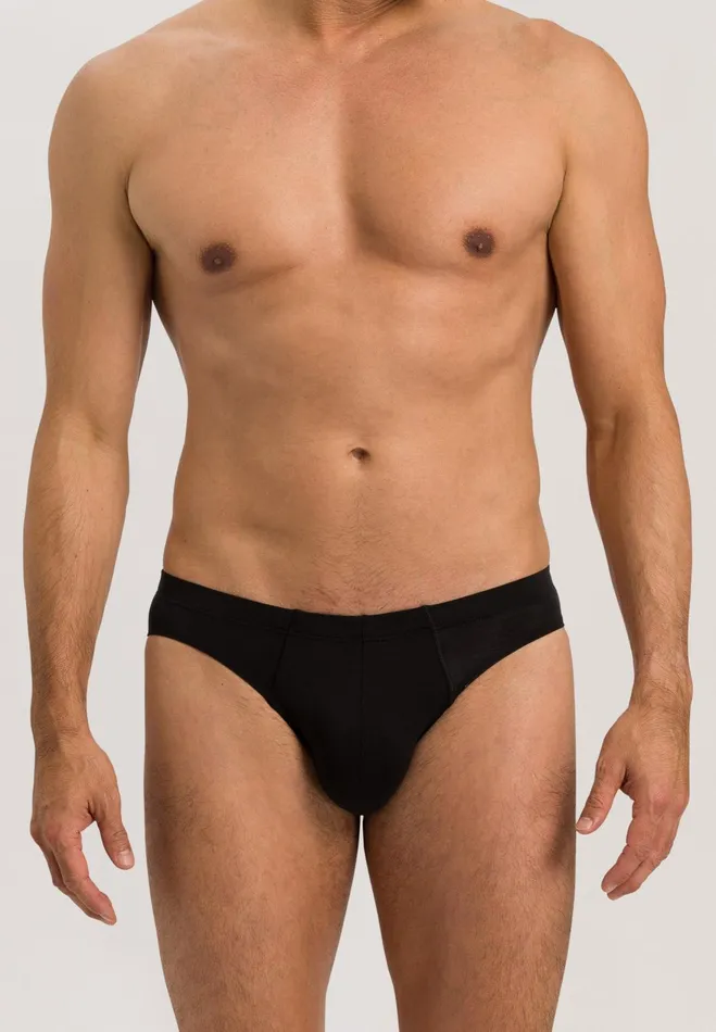 Cotton Brief Black Men HANRO Briefs