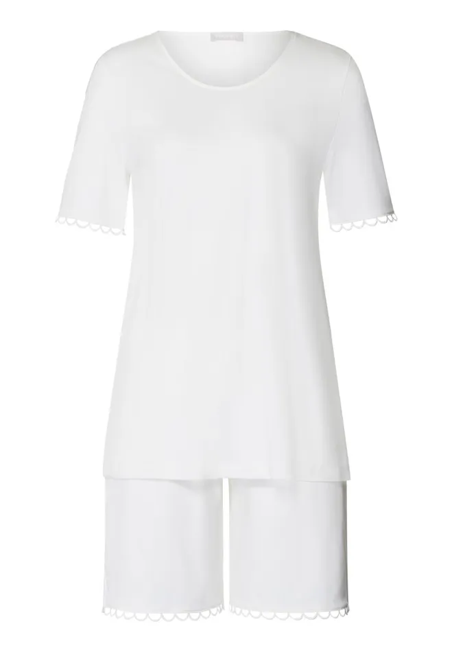 Cotton Pajama Set Off White Women HANRO Pajama Sets
