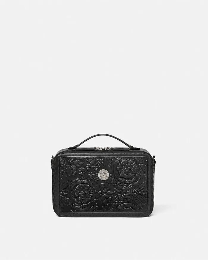 Crossbody and Messengers Men Versace Medusa Biggie Barocco Messenger Bag Black