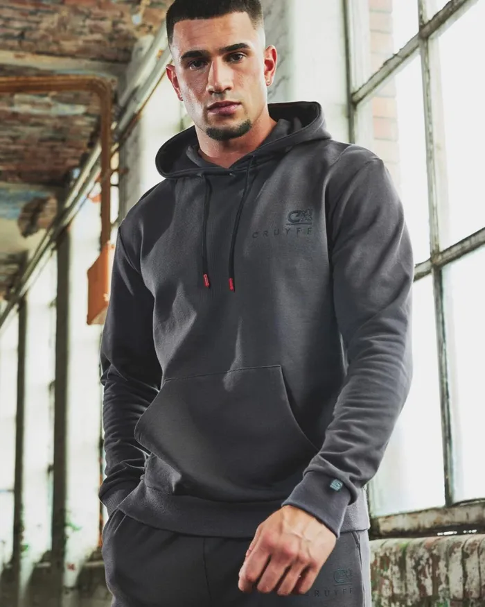 Cruyff A Pro Hoodie Light Grey Men Sweats and Hoodies Cruyff A Pro Hoodie Light Grey Men Sweats and Hoodies
