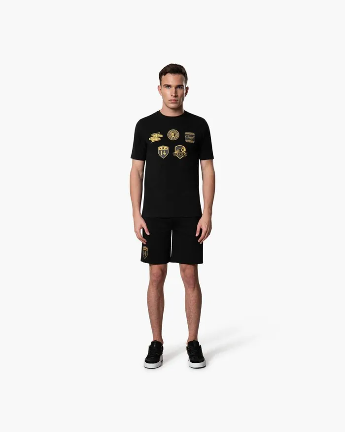 Cruyff Badge Short Blackgold Men Bottoms Cruyff Badge Short Blackgold Men Bottoms