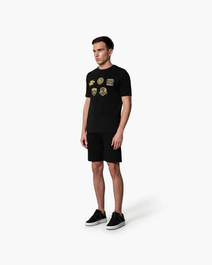 Cruyff Badge Short Blackgold Men Bottoms Cruyff Badge Short Blackgold Men Bottoms