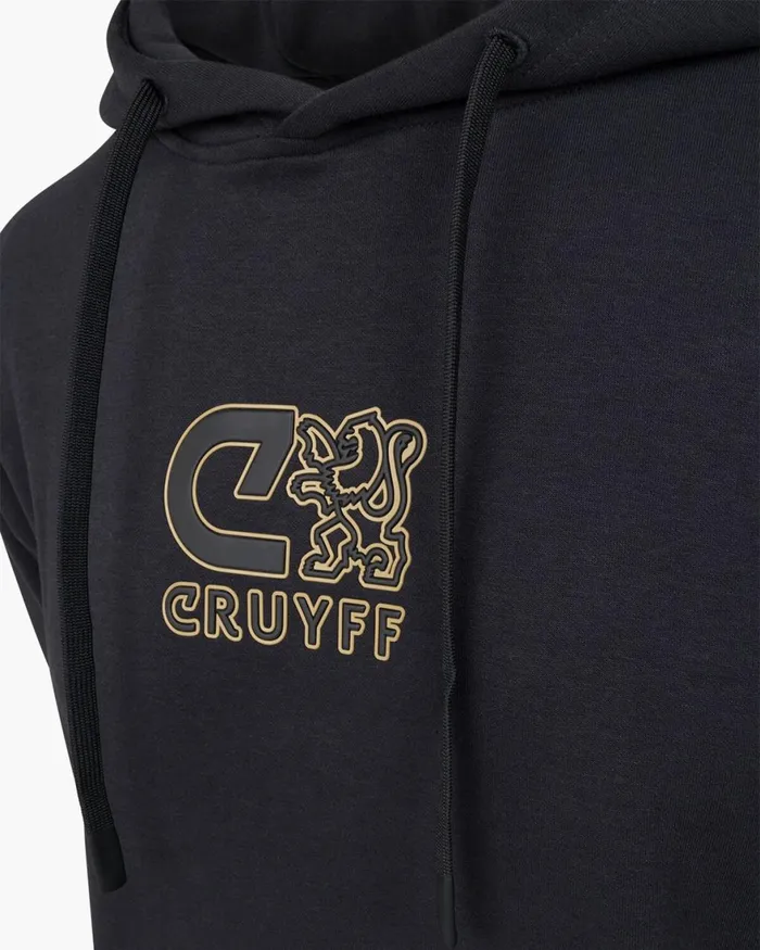 Cruyff Clion Outlined Graphic Hoodie Blackgold Men Sweats and Hoodies Cruyff Clion Outlined Graphic Hoodie Blackgold Men Sweats and Hoodies