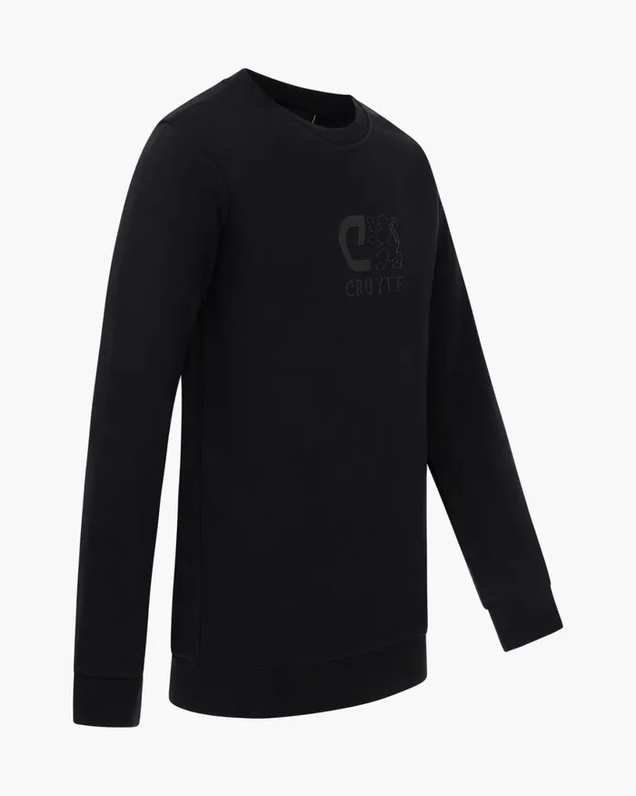 Cruyff Classic Crewneck Black Junior Sweats and Hoodies Cruyff Classic Crewneck Black Junior Sweats and Hoodies