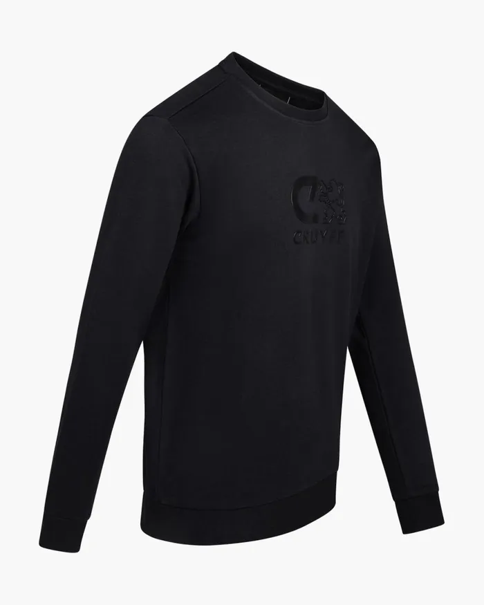 Cruyff Classic Crewneck Black Men Sweats and Hoodies Cruyff Classic Crewneck Black Men Sweats and Hoodies