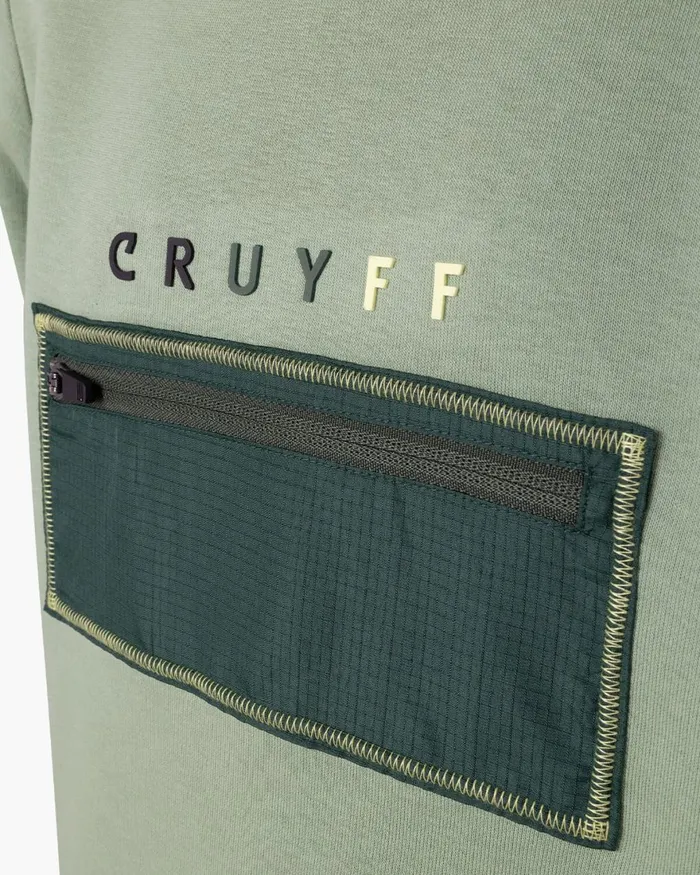 Cruyff Clipper Crewneck Green Junior Sweats and Hoodies Cruyff Clipper Crewneck Green Junior Sweats and Hoodies