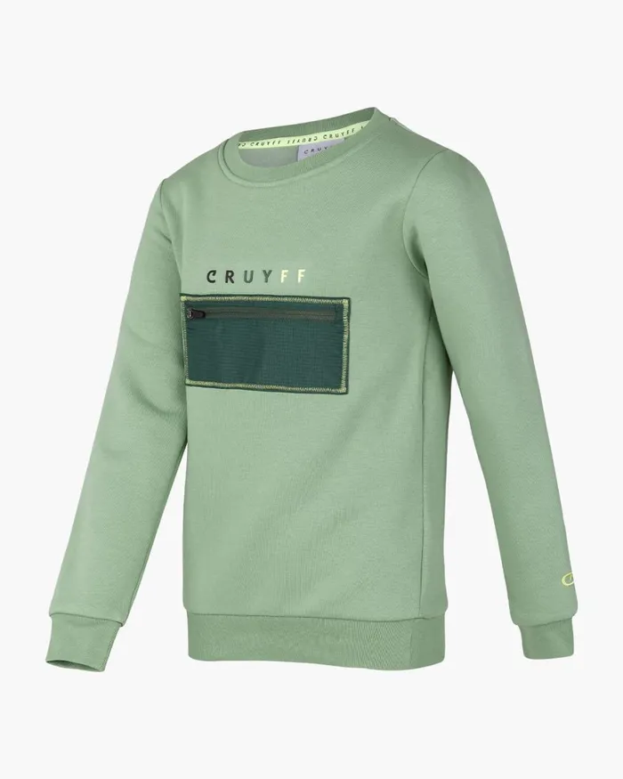 Cruyff Clipper Crewneck Green Junior Sweats and Hoodies Cruyff Clipper Crewneck Green Junior Sweats and Hoodies