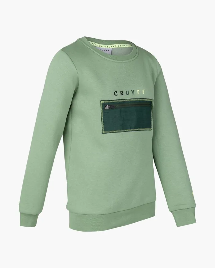 Cruyff Clipper Crewneck Green Junior Sweats and Hoodies Cruyff Clipper Crewneck Green Junior Sweats and Hoodies