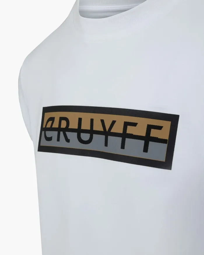 Cruyff Cruyff ID Tee Whitegold Men TShirts and Polo039s Cruyff Cruyff ID Tee Whitegold Men TShirts and Polo039s