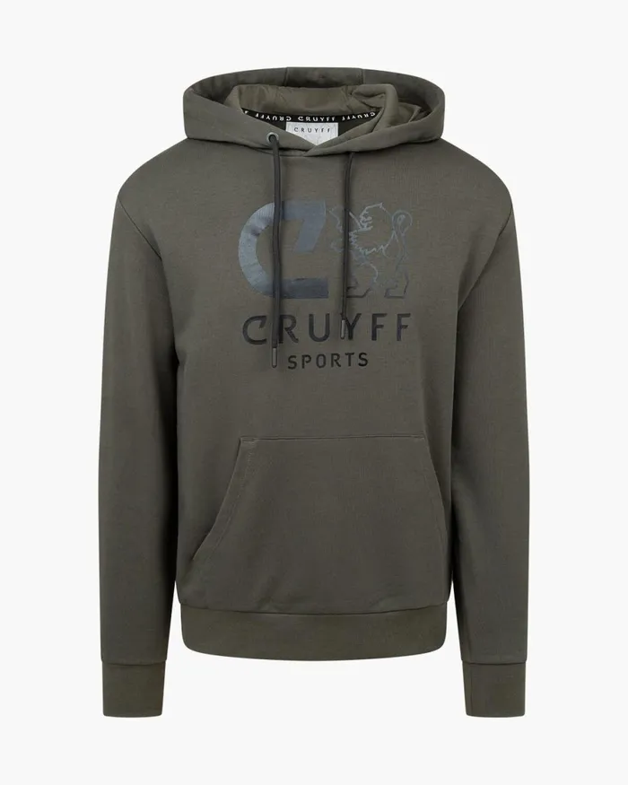 Cruyff Do Hoodie Army Green Men Sweats and Hoodies