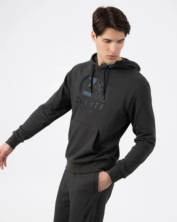 Cruyff Do Hoodie Army Green Men Sweats and Hoodies