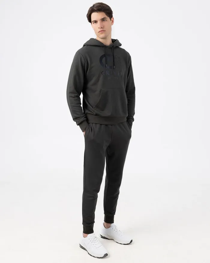 Cruyff Do Hoodie Army Green Men Sweats and Hoodies