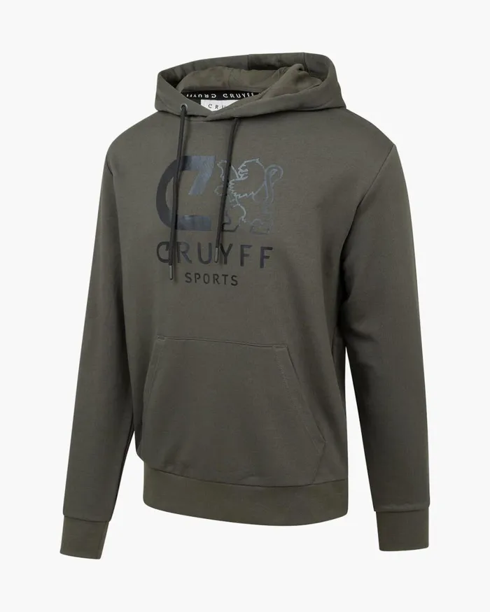 Cruyff Do Hoodie Army Green Men Sweats and Hoodies