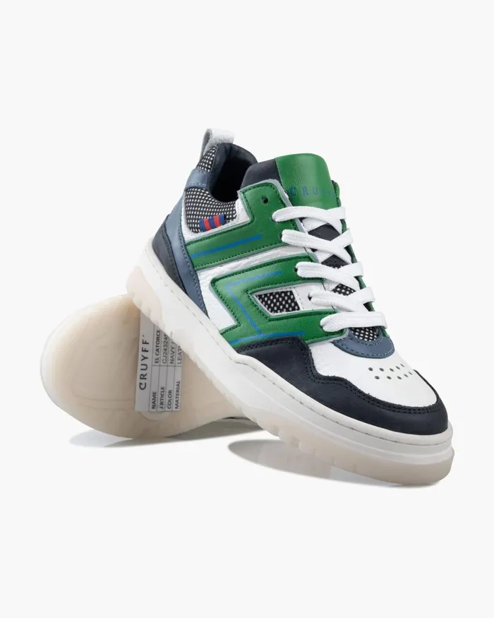 Cruyff El Catorce Navygreen Junior Sneakers Cruyff El Catorce Navygreen Junior Sneakers