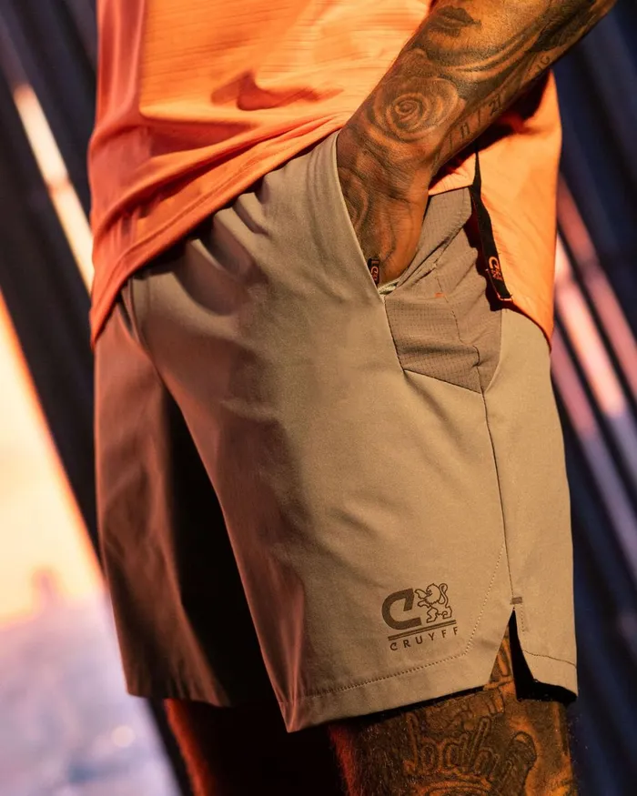 Cruyff Flame Shorts Grey Men Bottoms Cruyff Flame Shorts Grey Men Bottoms