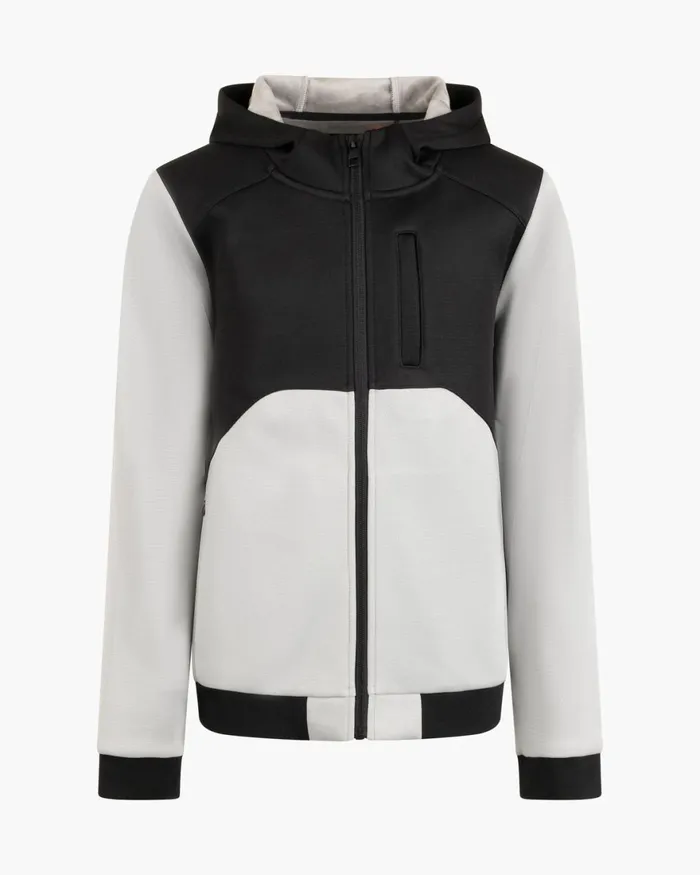 Cruyff Fleece Jacket Blackgrey Junior Coats