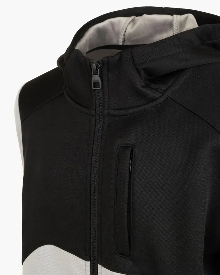 Cruyff Fleece Jacket Blackgrey Junior Coats Cruyff Fleece Jacket Blackgrey Junior Coats