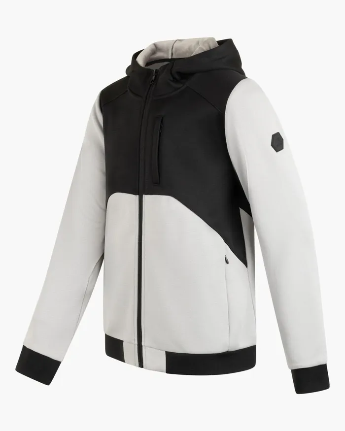 Cruyff Fleece Jacket Blackgrey Junior Coats Cruyff Fleece Jacket Blackgrey Junior Coats