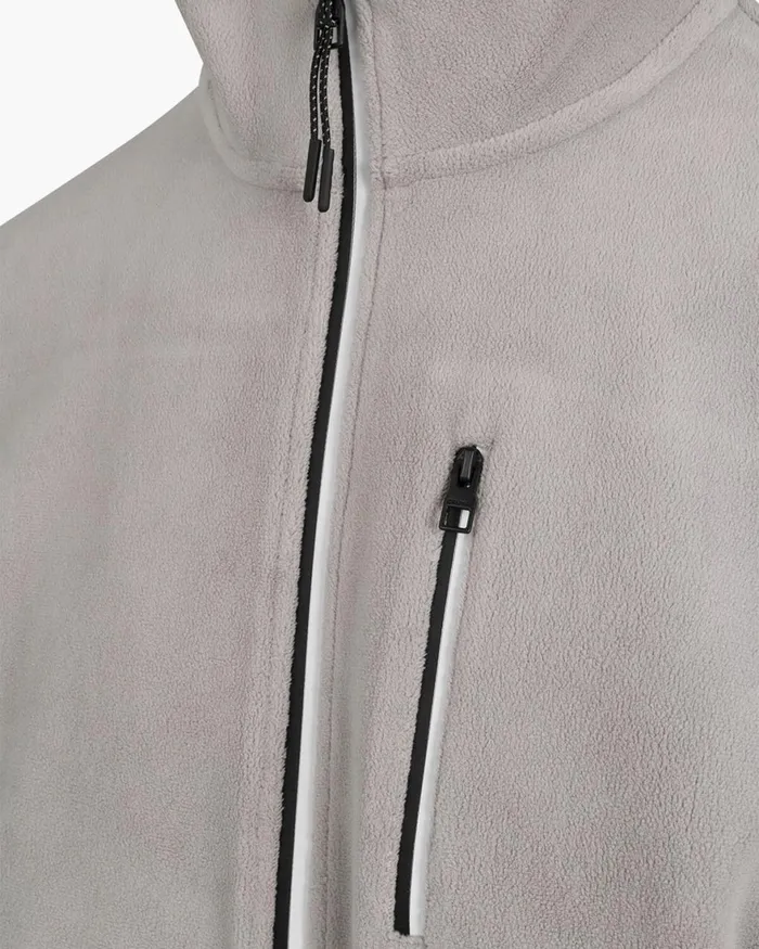 Cruyff Half Zip Fleece Light Grey Men Sweats and Hoodies
