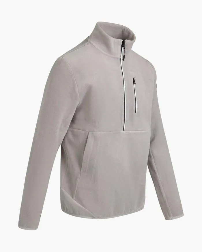 Cruyff Half Zip Fleece Light Grey Men Sweats and Hoodies