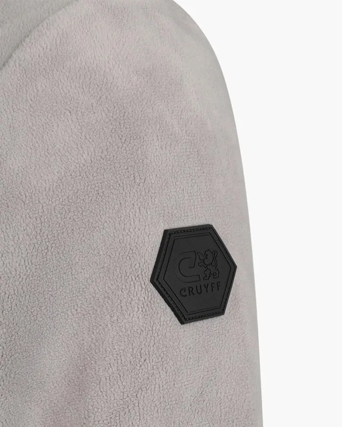 Cruyff Half Zip Fleece Light Grey Men Sweats and Hoodies