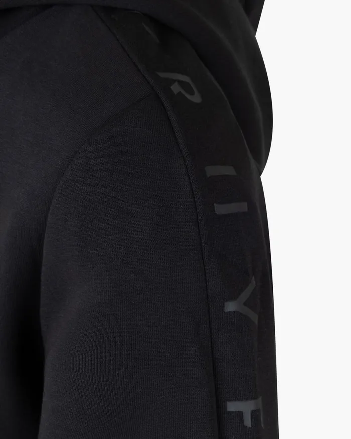 Cruyff Ignite Tape Hood Black Junior Sweats and Hoodies