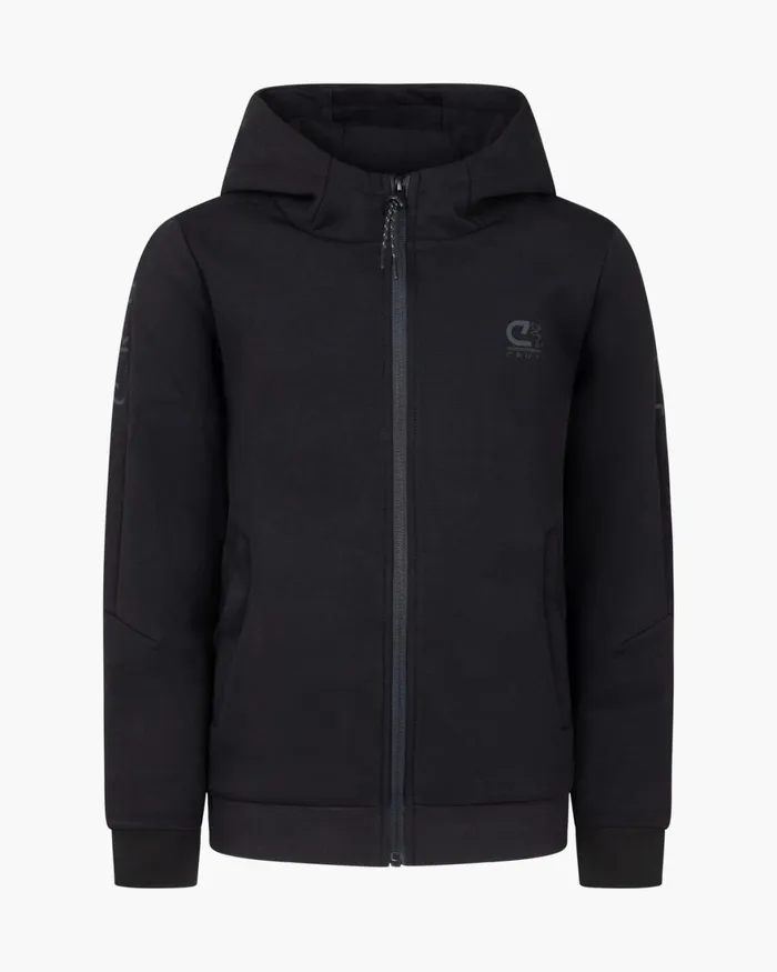 Cruyff Ignite Tape Hood Black Junior Sweats and Hoodies