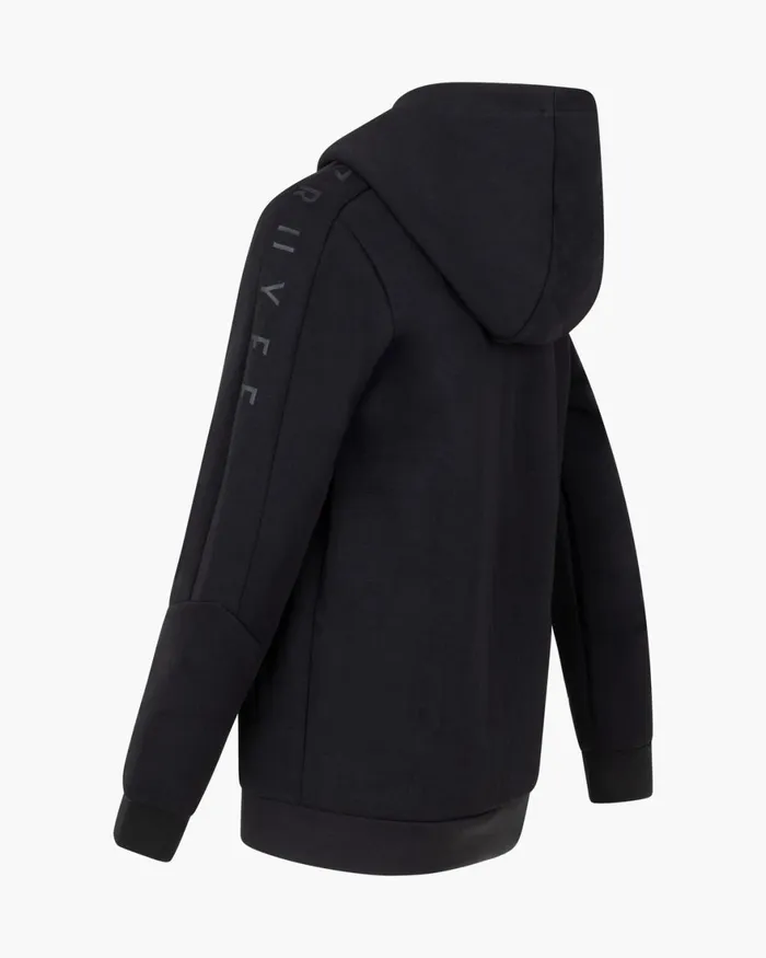 Cruyff Ignite Tape Hood Black Junior Sweats and Hoodies