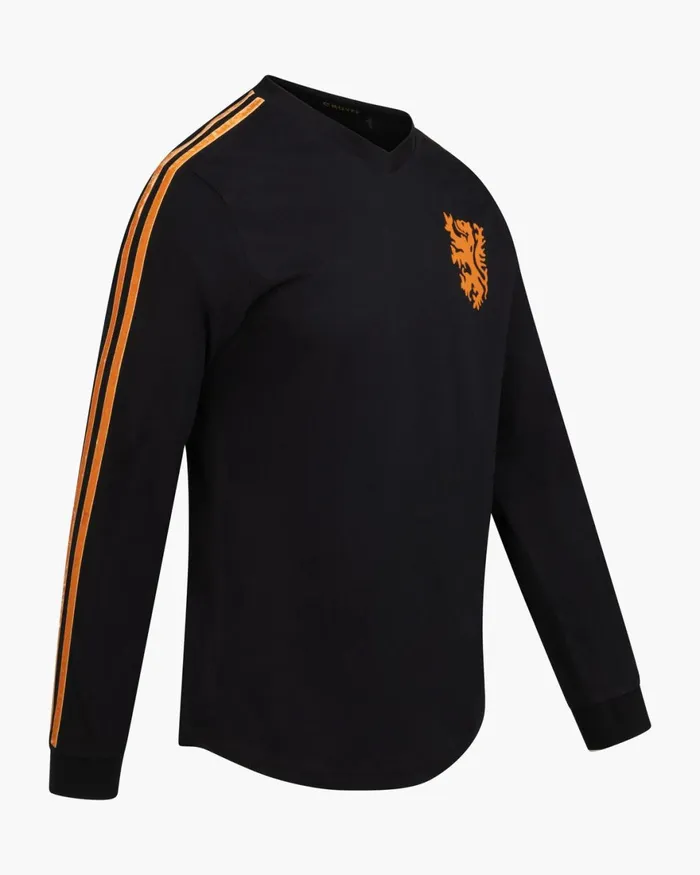 Cruyff World Cup Tee LS Black Men Sweats and Hoodies