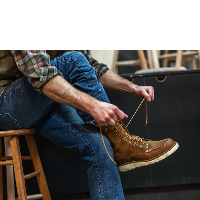 Danner Boots Bull Run Moc Toe 8034 Tobacco Steel Toe 8211 Men