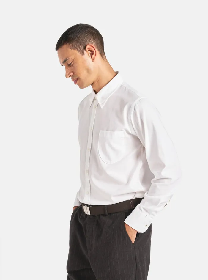 Daybrook Shirt In White Organic Oxford Men Universal Works Shirts