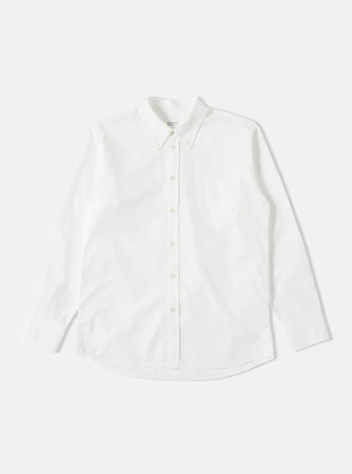 Daybrook Shirt In White Organic Oxford Men Universal Works Shirts