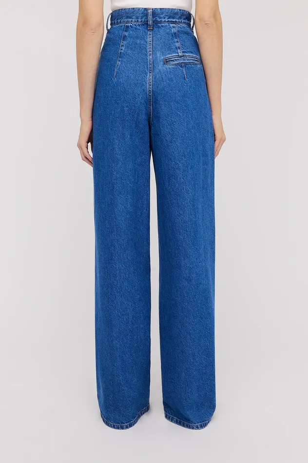 Denim Scanlan Theodore Women DENIM DRAPE LEG JEAN BLUE1175 Denim Scanlan Theodore Women DENIM DRAPE LEG JEAN BLUE1175